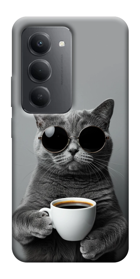 Чехол Grey cat coffee для Xiaomi Redmi 15 (Global)