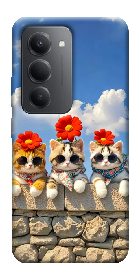 Чехол Flower cats для Xiaomi Redmi 15 (Global)