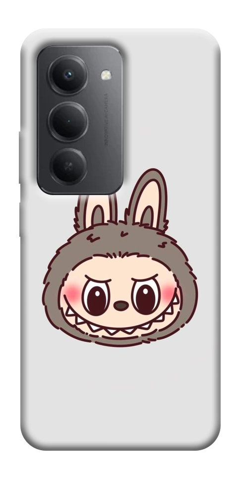 Чехол Labubu grey для Xiaomi Redmi 15 (Global)