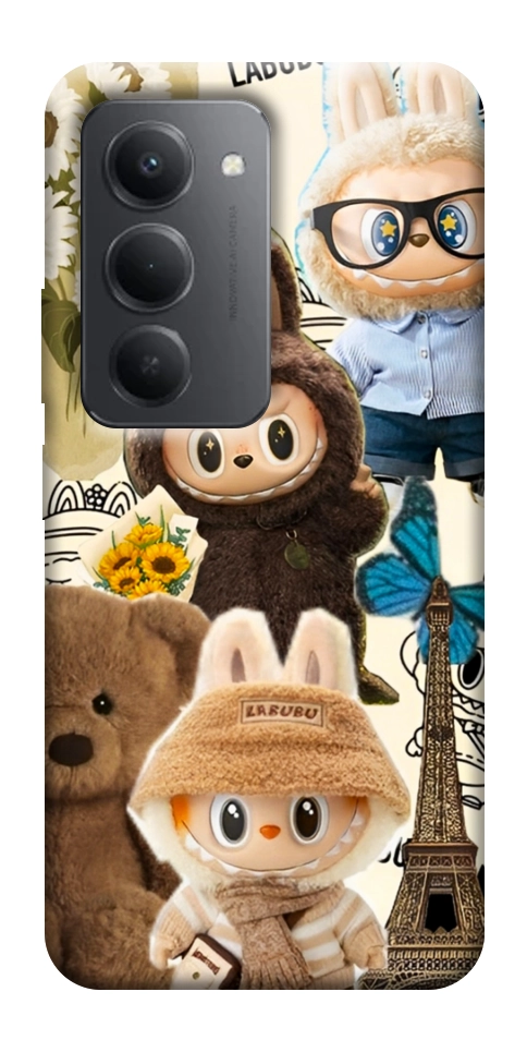 Чехол Labubu mood для Xiaomi Redmi 15 (Global)