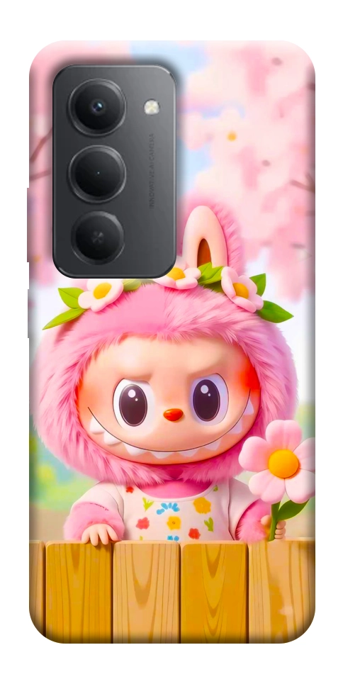 Чехол Labubu flower для Xiaomi Redmi 15 (Global)