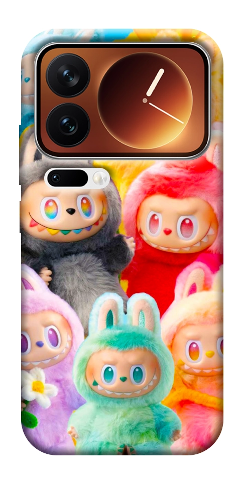 Чехол Rainbow labubu для Xiaomi 17 Pro Max