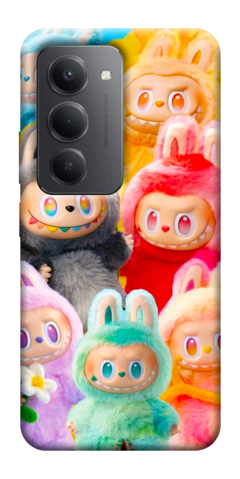 Чехол Rainbow labubu для Xiaomi Redmi 15 (Global)
