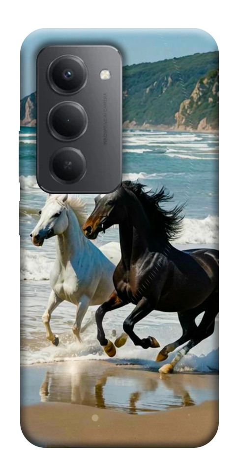 Чехол Beach Horses для Xiaomi Redmi 15 (Global)