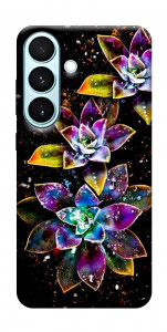 Чехол Flowers on black для Galaxy S26