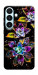 Чехол Flowers on black для Galaxy S26