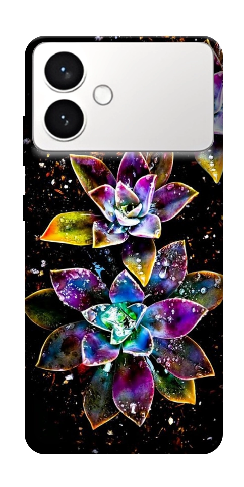 Чохол Flowers on black для Galaxy S26 Edge