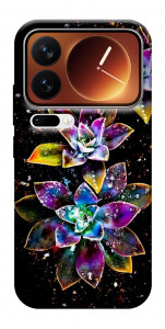 Чехол Flowers on black для Xiaomi 17 Pro