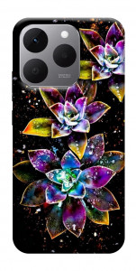 Чехол Flowers on black для Realme 15T