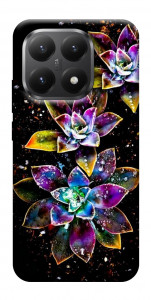 Чохол Flowers on black для Xiaomi 15T