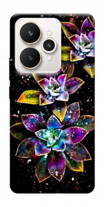 Чехол Flowers on black для Realme 15
