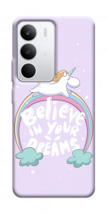 Чехол Believe in your dreams unicorn для Realme C71