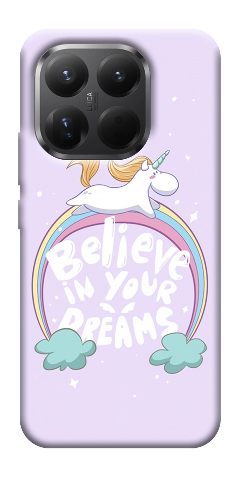 Чехол Believe in your dreams unicorn для Xiaomi 15T Pro