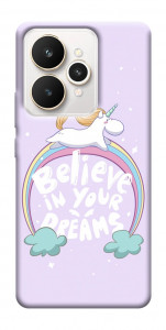 Чехол Believe in your dreams unicorn для Realme 15