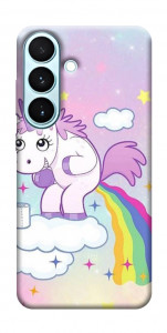 Чехол Единорог с радугой для Galaxy S26