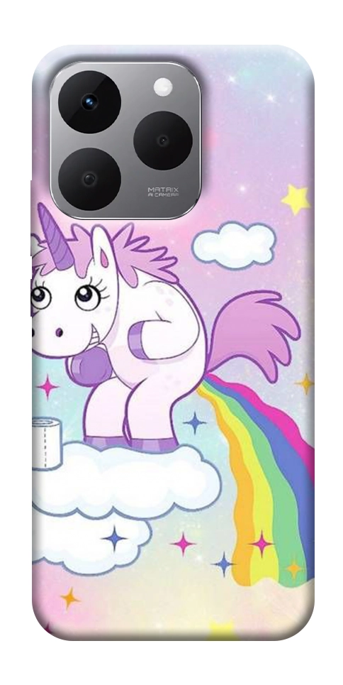 Чехол Единорог с радугой для Realme 15T