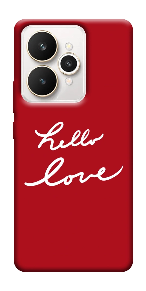 Чехол Hello love для Realme 15