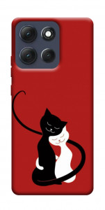 Чехол Влюбленные коты для Motorola Moto G86 Power