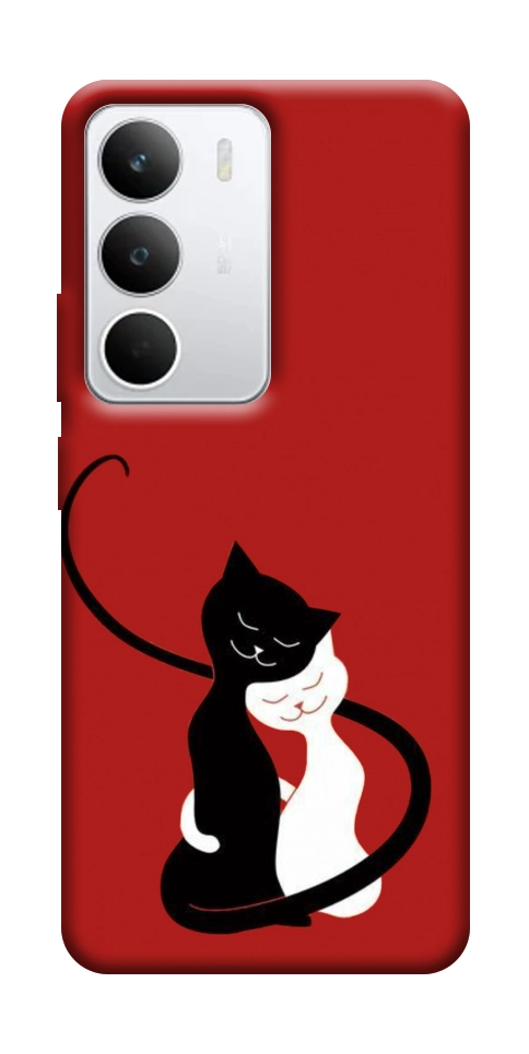 Чехол Влюбленные коты для Realme C71