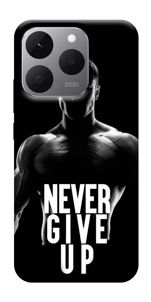 Чехол Never give up для Realme 15T