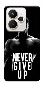Чехол Never give up для Realme 15