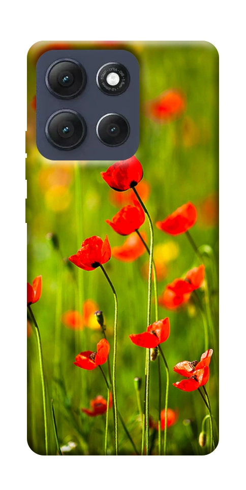 Чохол Макове поле для Motorola Moto G86 Power