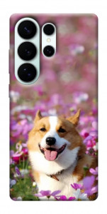 Чехол Корги в цветах для Galaxy S26 Ultra