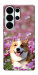 Чохол Коргі в квітах для Galaxy S26 Ultra