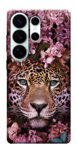 Чехол Леопард в цветах для Galaxy S26 Ultra
