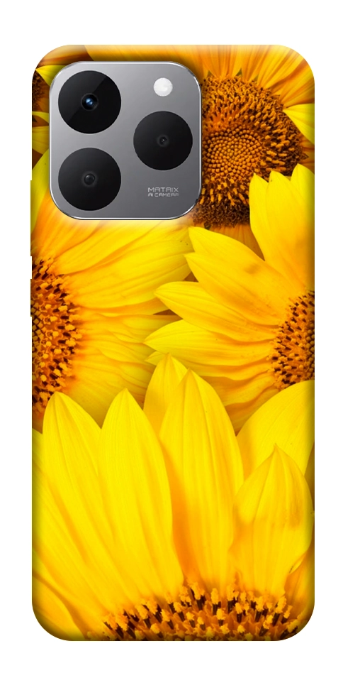 Чехол Букет подсолнухов для Realme 15T