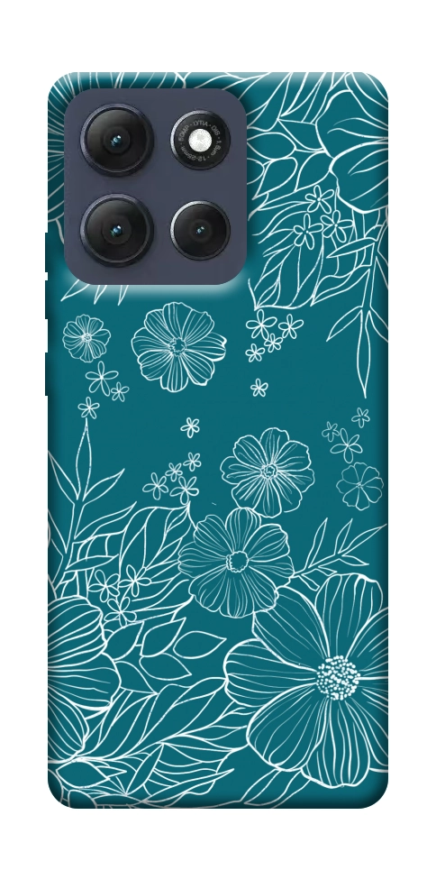 Чехол Botanical illustration для Motorola Moto G86 Power