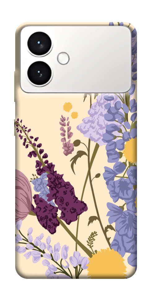 Чехол Flowers art для Galaxy S26+
