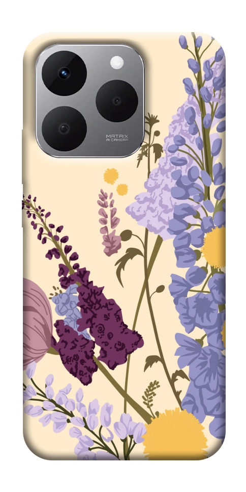 Чехол Flowers art для Realme 15T