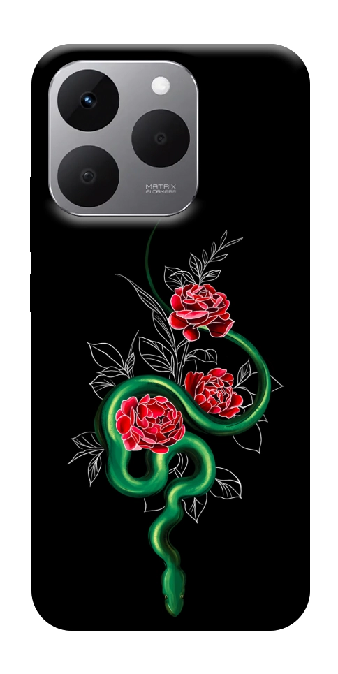Чехол Snake in flowers для Realme 15T