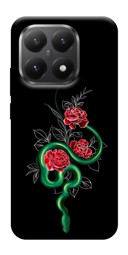 Чохол Snake in flowers для Xiaomi 15T