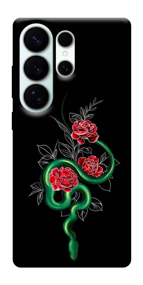 Чохол Snake in flowers для Galaxy S26 Ultra