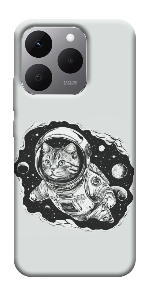 Чехол Кот космонавт для Realme 15T