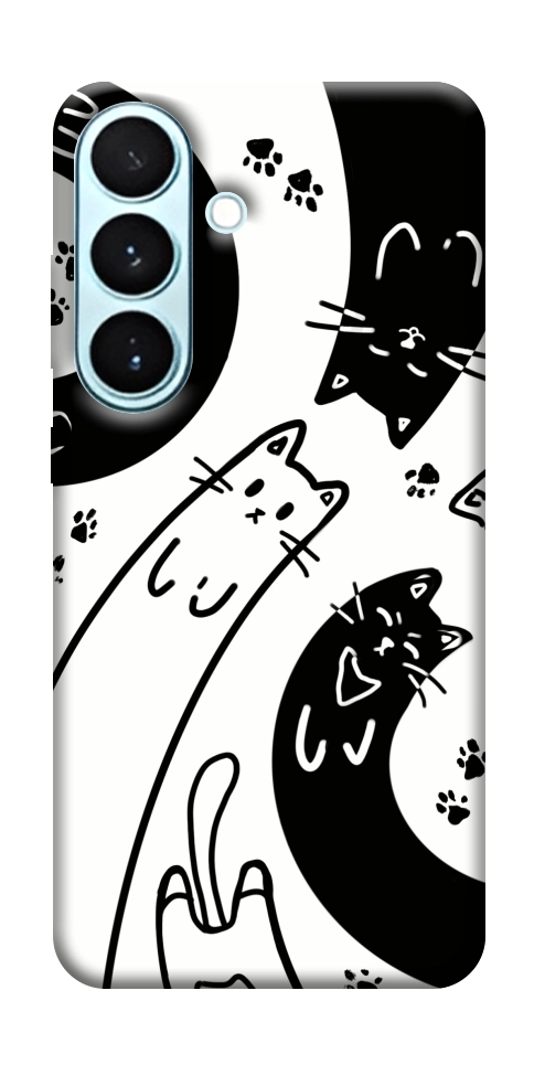Чехол Черно-белые коты для Galaxy S26