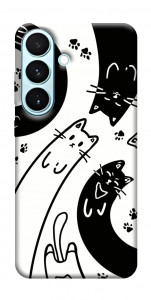 Чехол Черно-белые коты для Galaxy S26