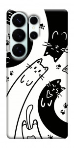 Чехол Черно-белые коты для Galaxy S26 Ultra