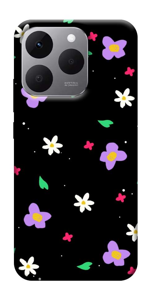 Чехол Цветы и лепестки для Realme 15T