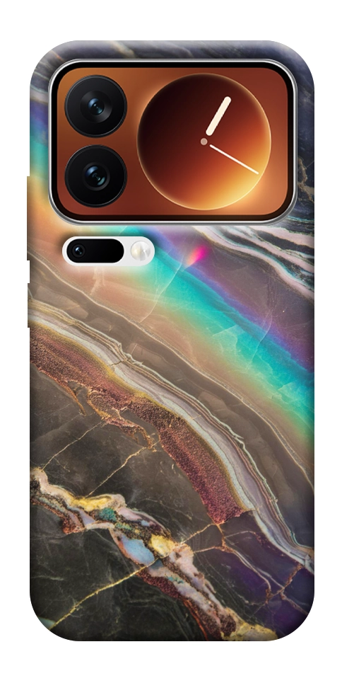 Чехол Радужный мрамор для Xiaomi 17 Pro