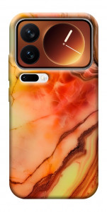 Чехол Красный коралл мрамор для Xiaomi 17 Pro