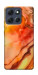 Чехол Красный коралл мрамор для Motorola Moto G86 Power