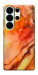 Чехол Красный коралл мрамор для Galaxy S26 Ultra