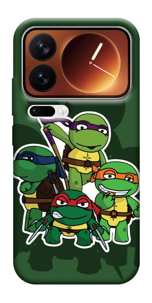 Чехол Green turtles для Xiaomi 17 Pro