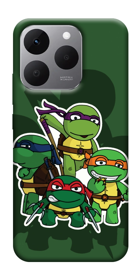 Чехол Green turtles для Realme 15T