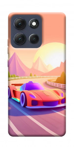 Чохол Машинка на заході сонця для Motorola Moto G86 Power