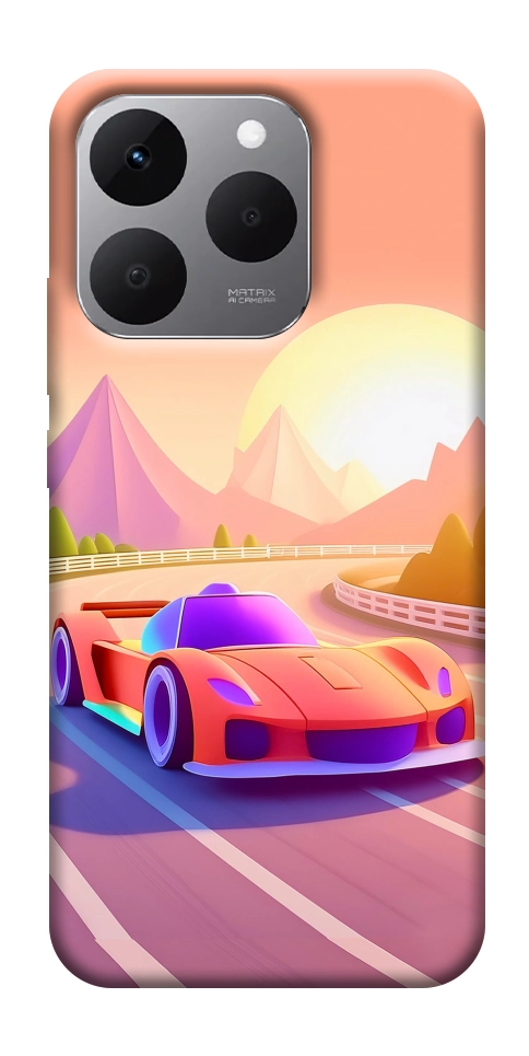 Чехол Машинка на закате для Realme 15T