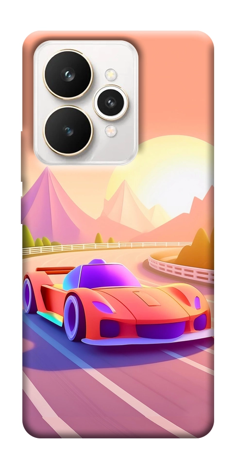 Чехол Машинка на закате для Realme 15